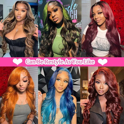 40 Inch Body Wave Human Hair Lace Front Wig