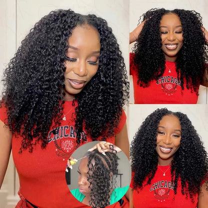 12A Curly Crochet Human Hair Extensions Deep Pixie Curls