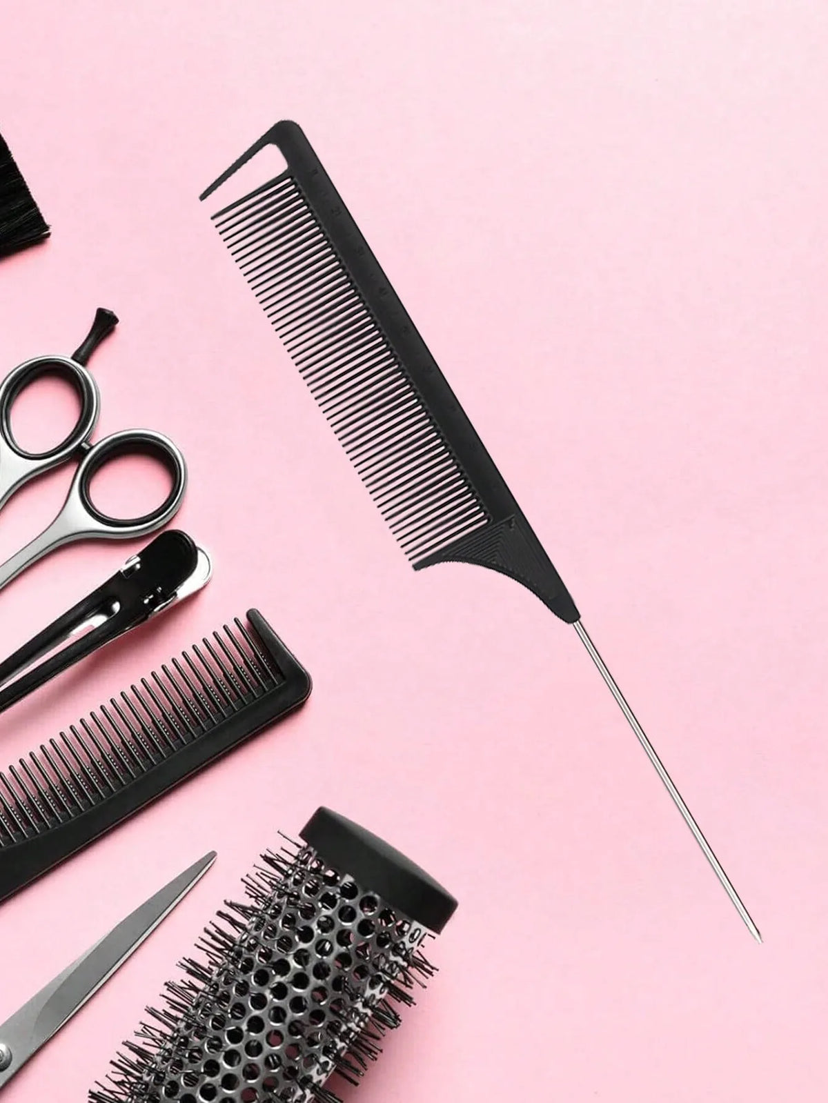 Stainless Steel Pointed Tail Hair Comb for Wigs
