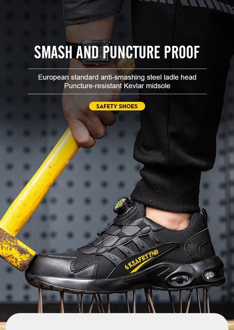 Men's Steel Toe Safety Shoes with Air Cushion