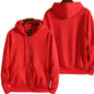 Zipper Hooded Sweatshirt for Men Casual Polyester