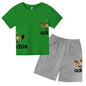 Kids Casual O-neck T-shirt and Pants Set