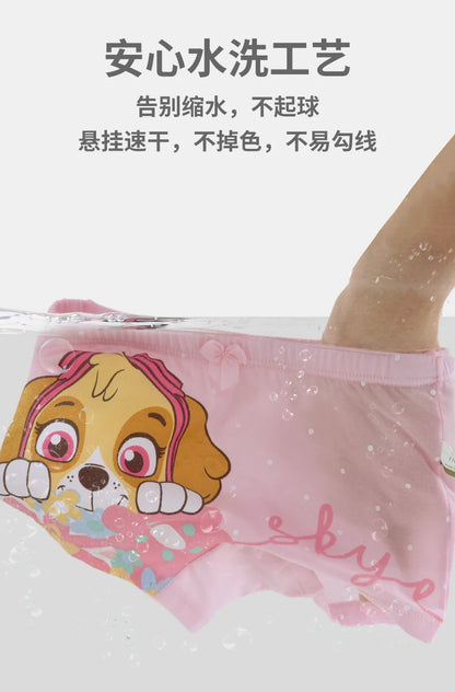 4PCS Paw Patrol Skye Cotton Girls Underwear