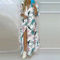 Bohemian Long Sleeve Printed Maxi Dress for Women