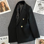 Women Double-Breasted Blazer Casual Suit Jacket