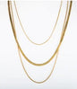 Vintage Textured Stainless Steel Necklace