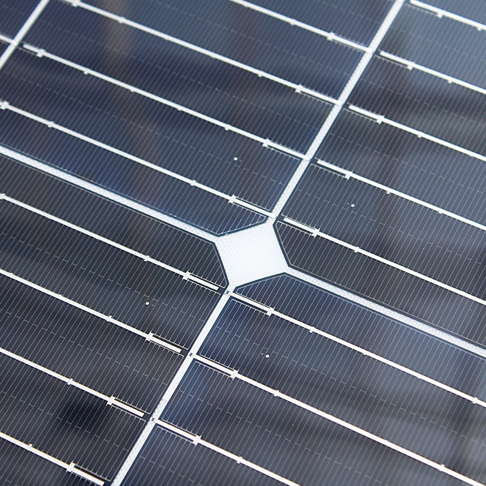 ASUNERGE 12V Flexible Monocrystalline Solar Panel 100W