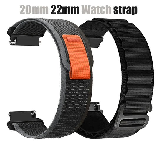 Nylon Sport Loop Band for Galaxy Watch 40mm 44mm