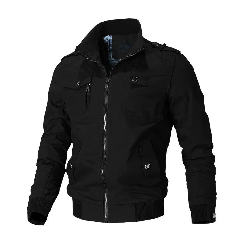 Men's Casual Cotton Windbreaker Jacket