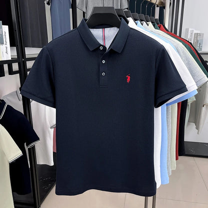 Cotton Short Sleeved Men's Polo Shirt Casual T-Shirt