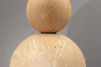 Yellow Travertine Pendant Light for Bedroom Kitchen