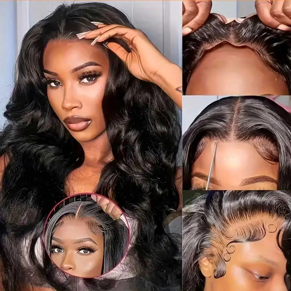 Body Wave Human Hair Wig 40 42 Inch 13x6 HD Lace Frontal