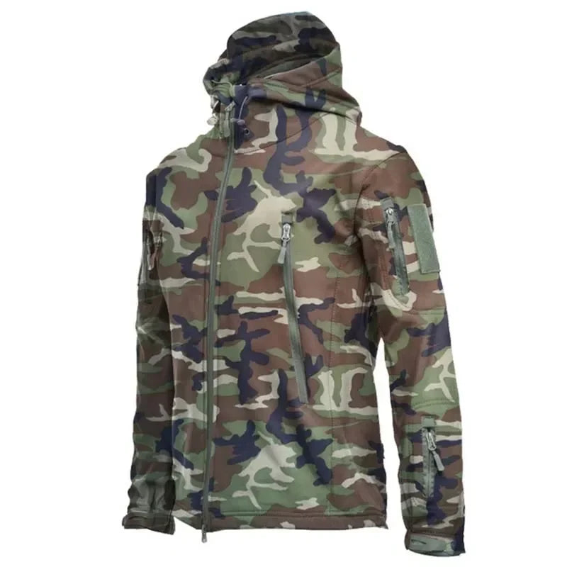 Men's Tactical Windproof Waterproof Soft Shell Jacket