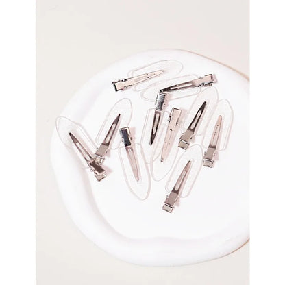 10pcs Transparent Hair Clips for Styling Wigs