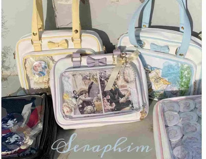 Y2K Transparent Bow Ita Bag Women Crossbody Handbag