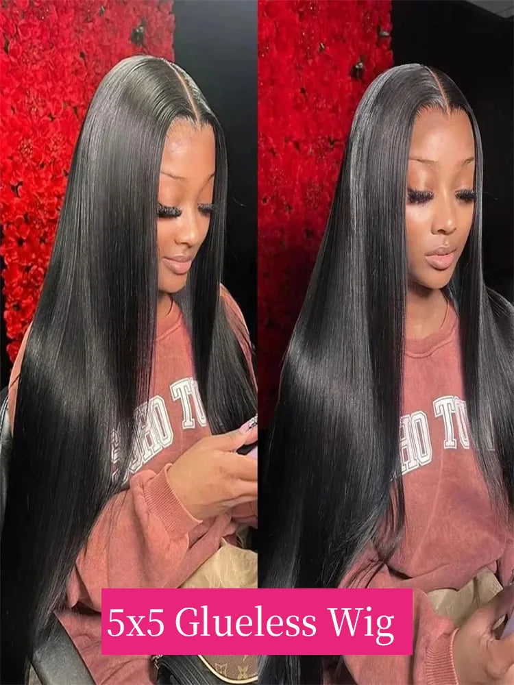 Bone Straight Human Hair Lace Front Wig 360