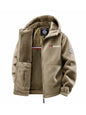 Men's Outdoor Hooded Jacket in Polyester