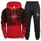 Men's Casual Polyester Tracksuit for Daily Sports