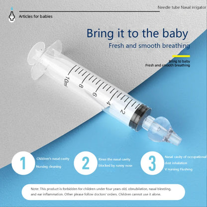 10ML Baby Nasal Aspirator Syringe Silicone Cleaner