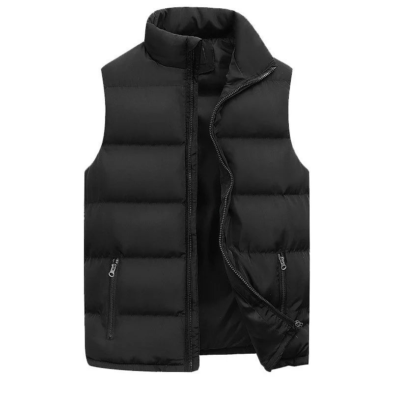 Men's Waterproof Sleeveless Vest Jacket for Winter