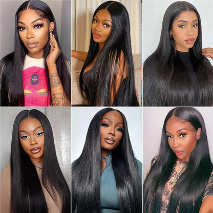 Brazilian Virgin Hair Straight Bundles Natural Black 26 28 30 Inch