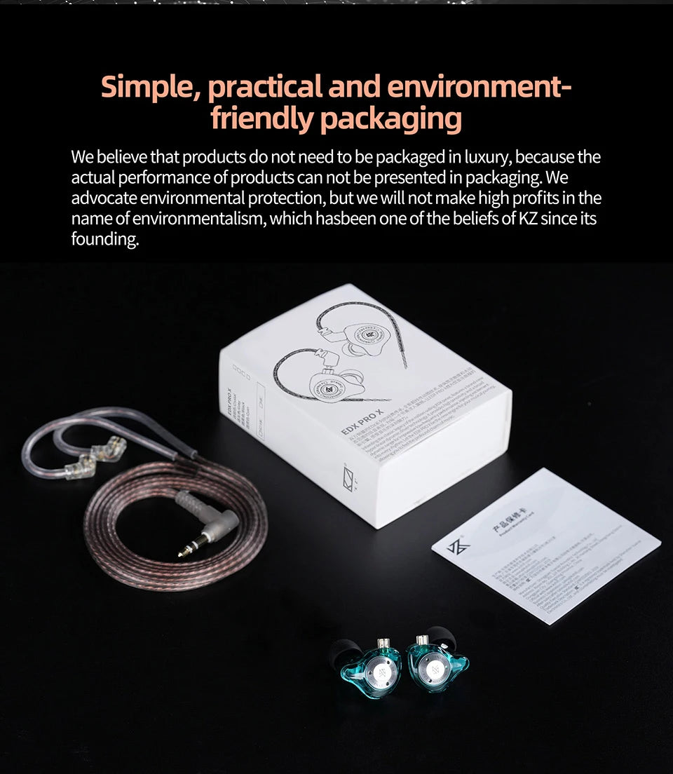 KZ EDX PRO X Hi-Fi In-Ear Earphones