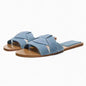 Summer Women's Solid Color PVC Slippers