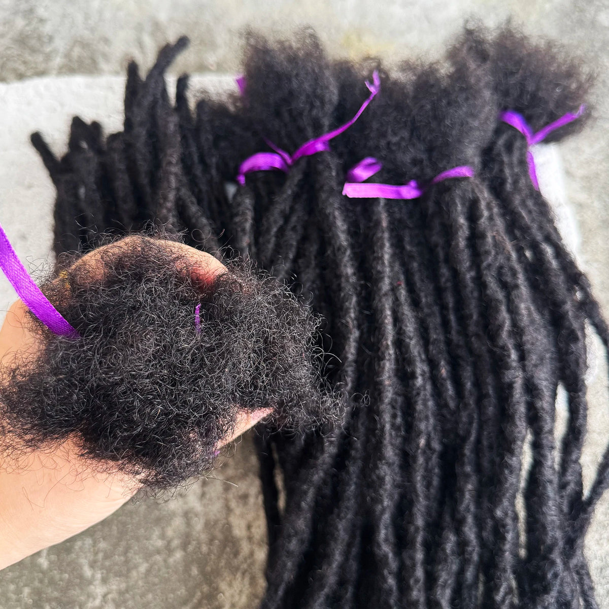 Handmade Human Hair Dreadlock Extensions 50 Strands 6-20 Inch