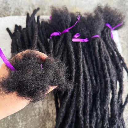 Handmade Human Hair Dreadlock Extensions 50 Strands 6-20 Inch