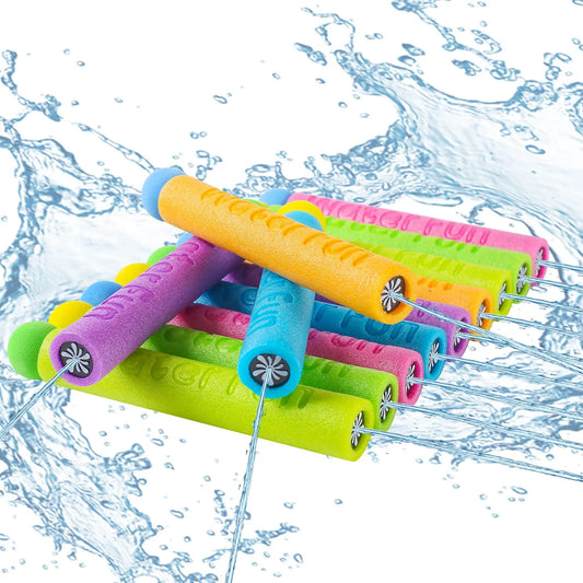 10 Packs Foam Water Guns for Kids Outdoor Fun