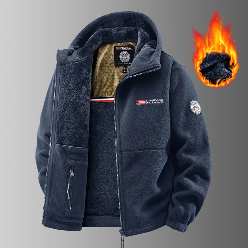 Men's Winter Polar Fleece Tactical Jacket