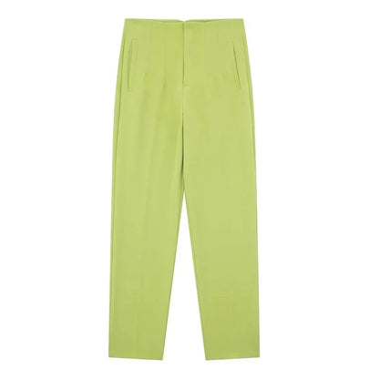 High Waist Pencil Pants for Women in Black and Pink
