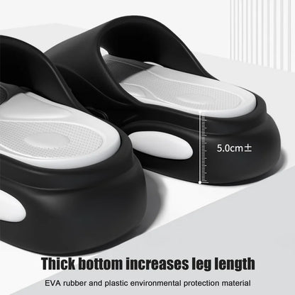 Men's Summer Platform Slides EVA Non-slip Beach Shoes
