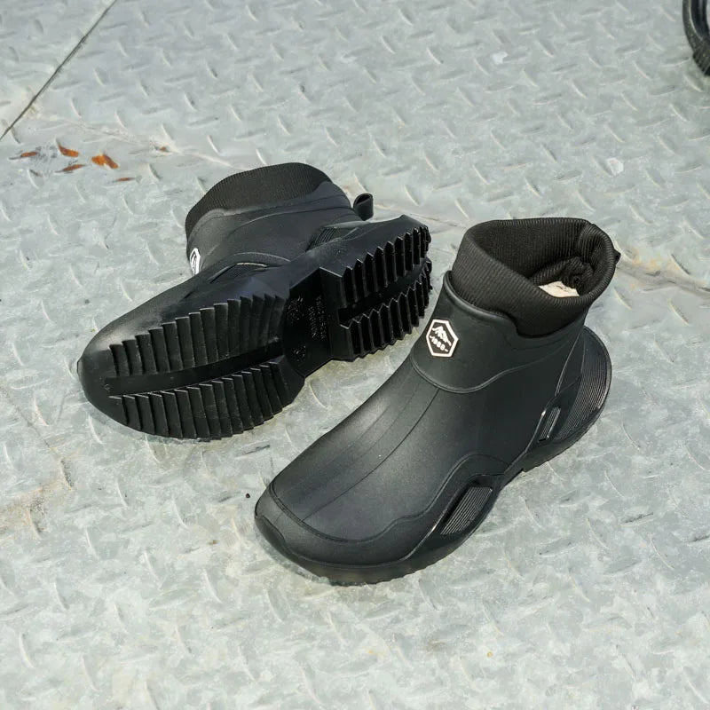 Men's Waterproof Fleece-Lined Rain Boots