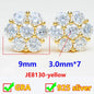 Classic Moissanite Diamond Flower Stud Earrings in Silver