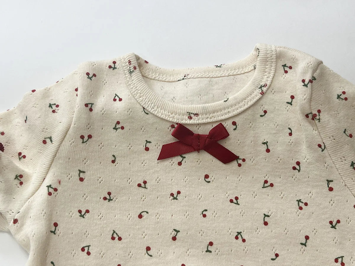 Cotton Long Sleeve T-Shirt and Pant Set for Girls