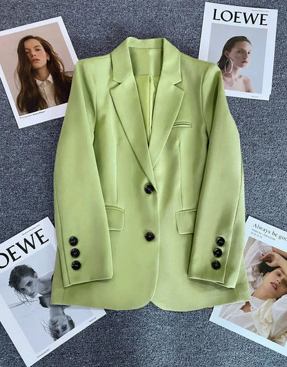Elegant Long Sleeve Blazer Coat for Women