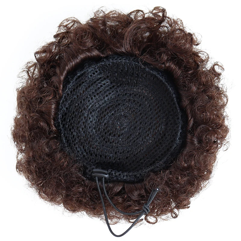 Afro Puff Drawstring Ponytail Brazilian Kinky Curly Hair