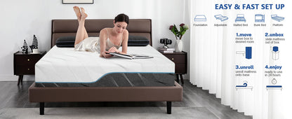 Hcore Extra Firm Queen Size Mattress 10 Inch Dual Sided