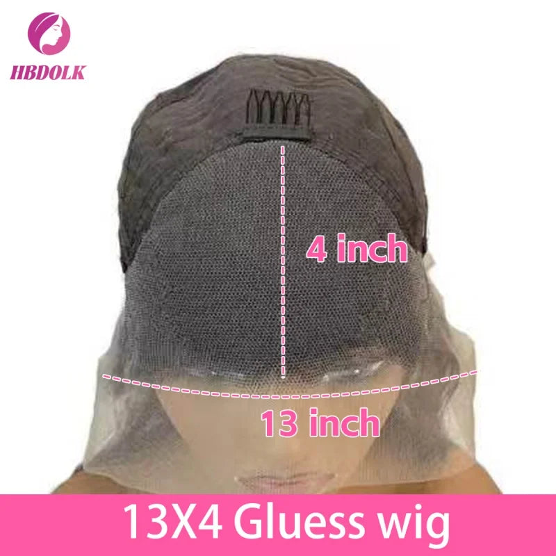 13x6 HD Lace Frontal Wig Human Hair Body Wave Natural Black
