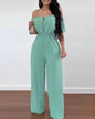 Elegant Off Shoulder Women's Jumpsuit Casual Polyester