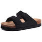 Shevalues Suede Clogs for Women Summer Mules with Arch Support