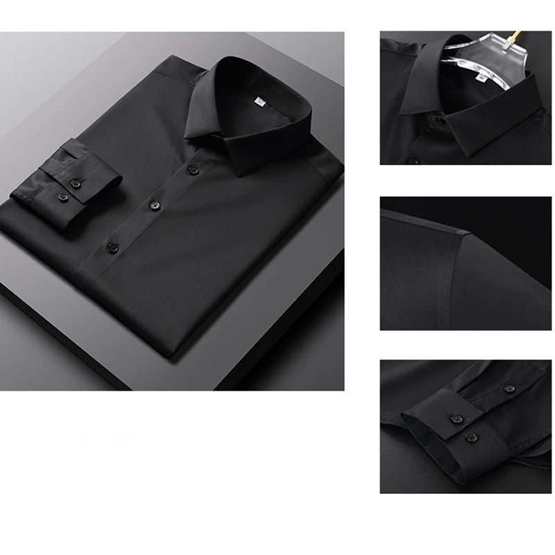 Men's Long Sleeved Solid Color Casual Shirt