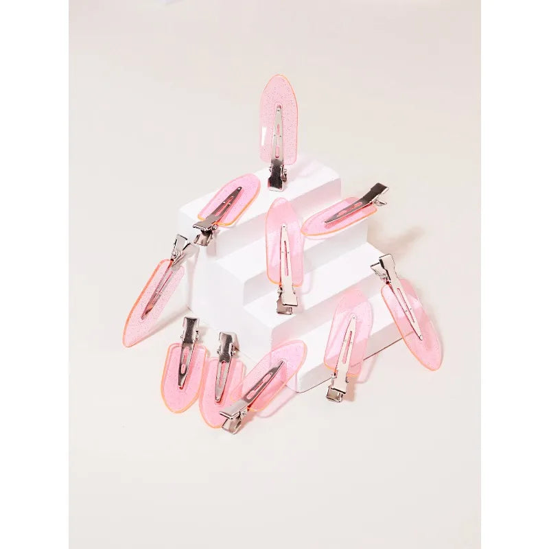 10pcs Transparent Hair Clips for Styling Wigs