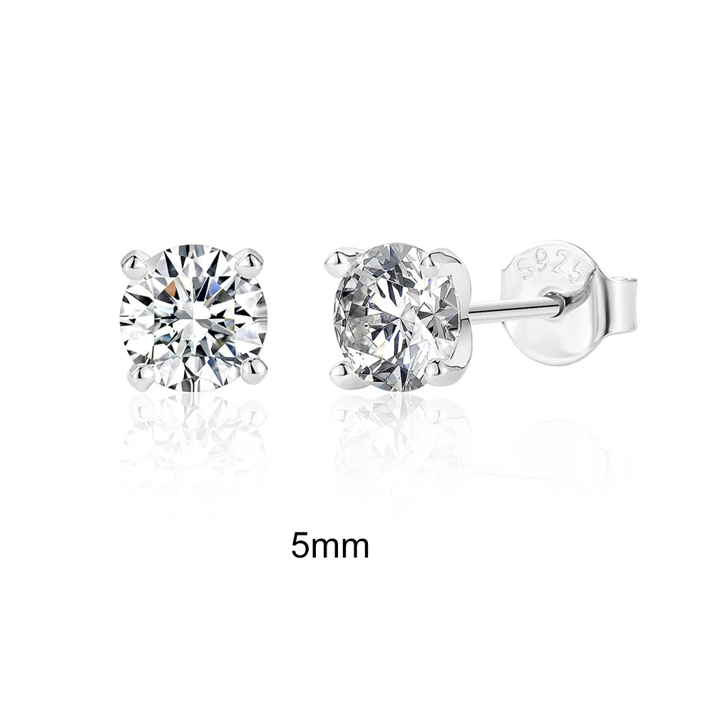 Canner Moissanite Stud Earrings 925 Sterling Silver
