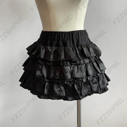 Pink Polka Dot Mini Skirt for Women