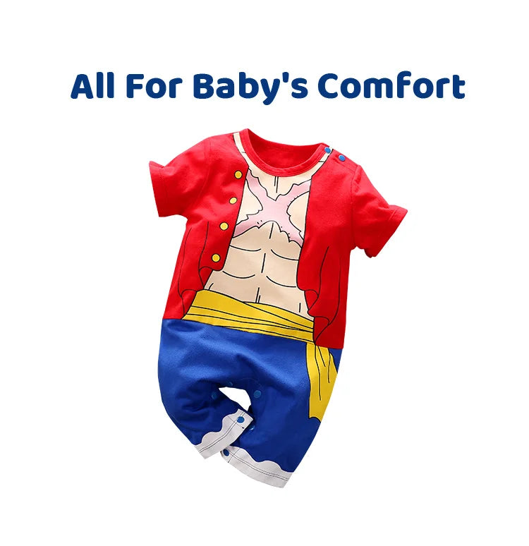 Cotton Anime Role Play Baby Jumpsuit for Summer