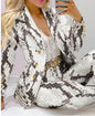 Paisley Butterfly Blazer Suit and Pants Set for Women