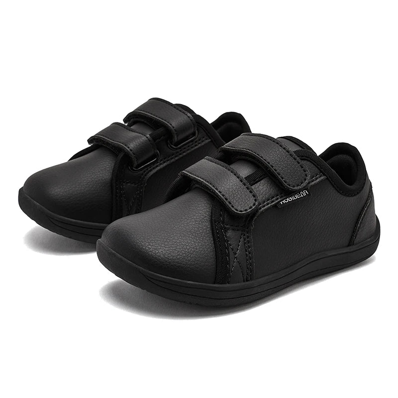 HOBIBEAR Kids Minimalist Sneakers Lightweight Hook Loop Shoes