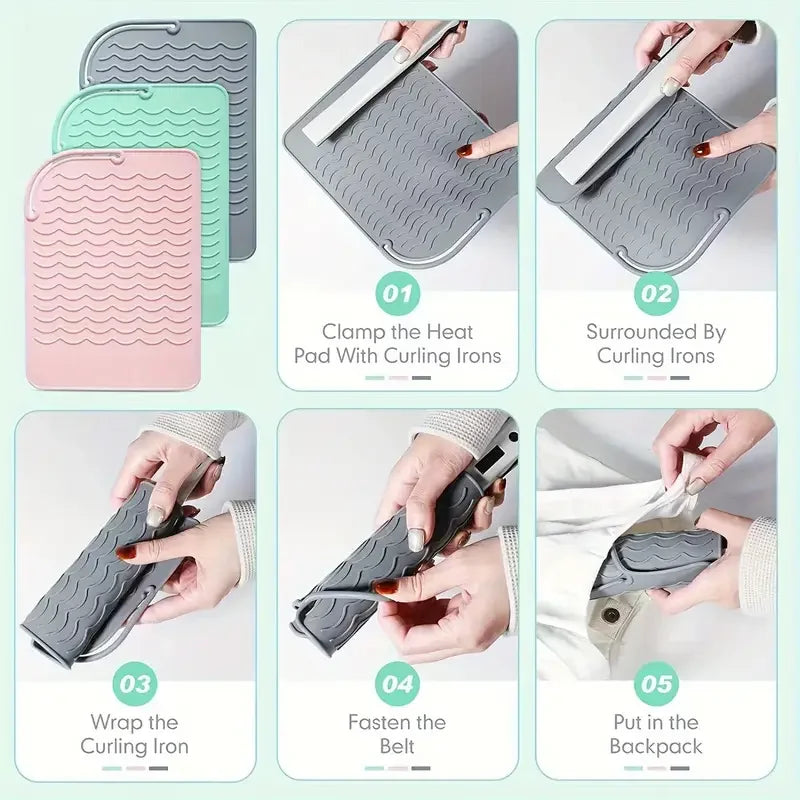 Plus Size Silicone Heat Resistant Mat for Hot Tools